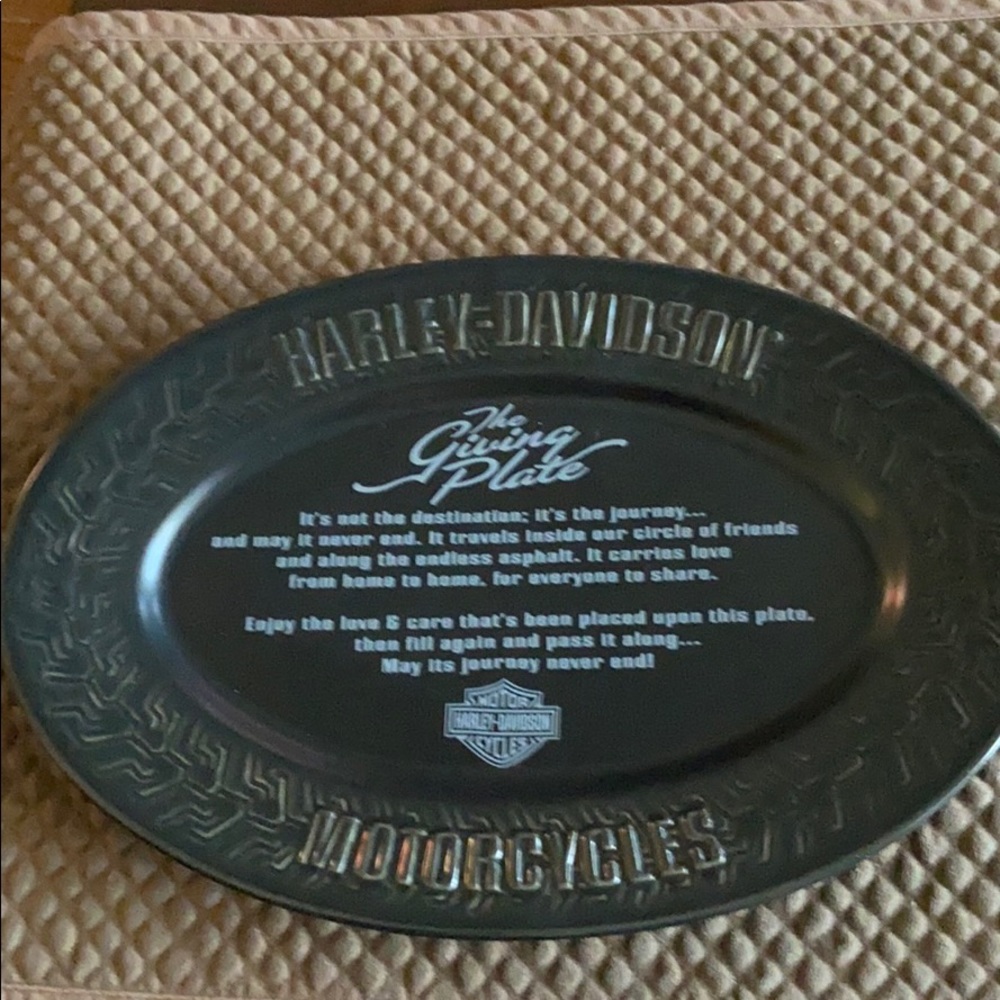 Harley Davidson Tire tread giving plate